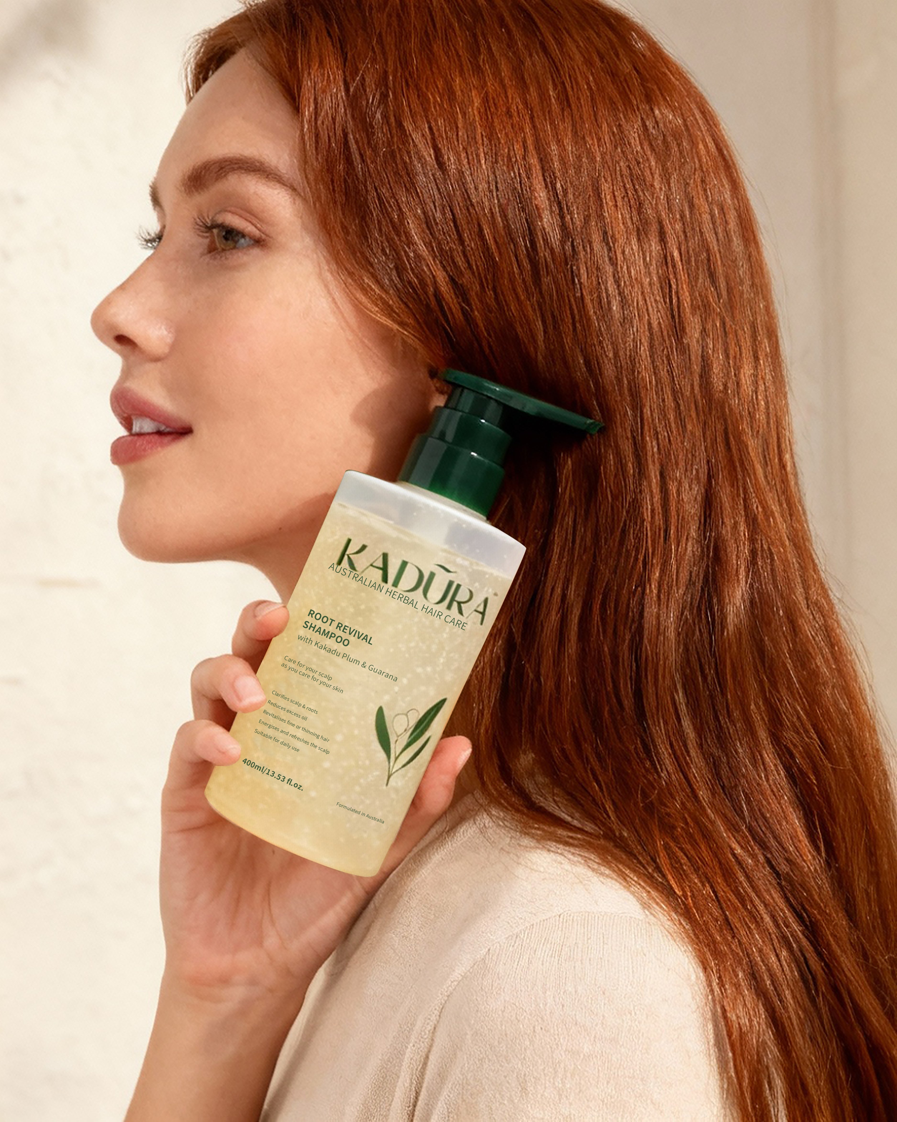 Root Revival Shampoo with Kakadu Plum & Guarana – Clarifying & Energising | 400ml