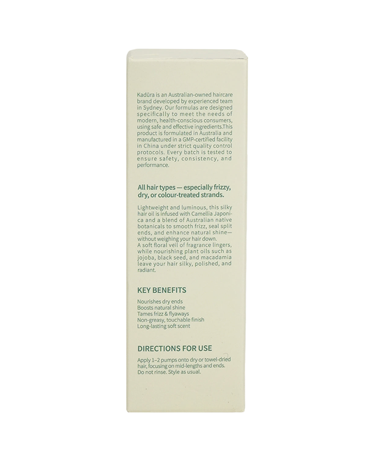 Botanical Hair Perfume Oil with Camellia & Australian Native Oils – Shine, Frizz Control | 50ml