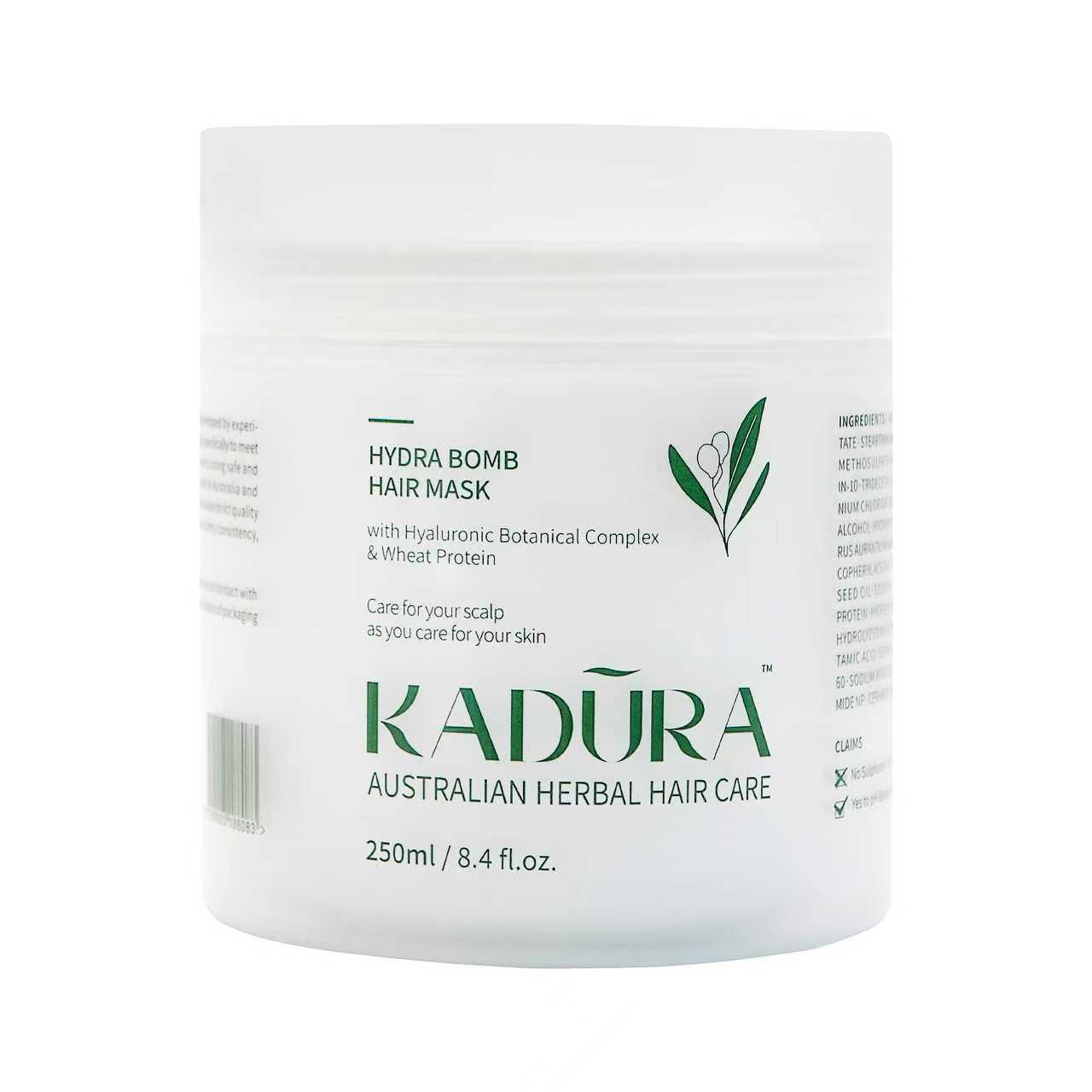 Hydra Bomb Hair Mask with Hyaluronic Botanical Complex & Wheat Protein – Intense Hydration & Repair | 250ml