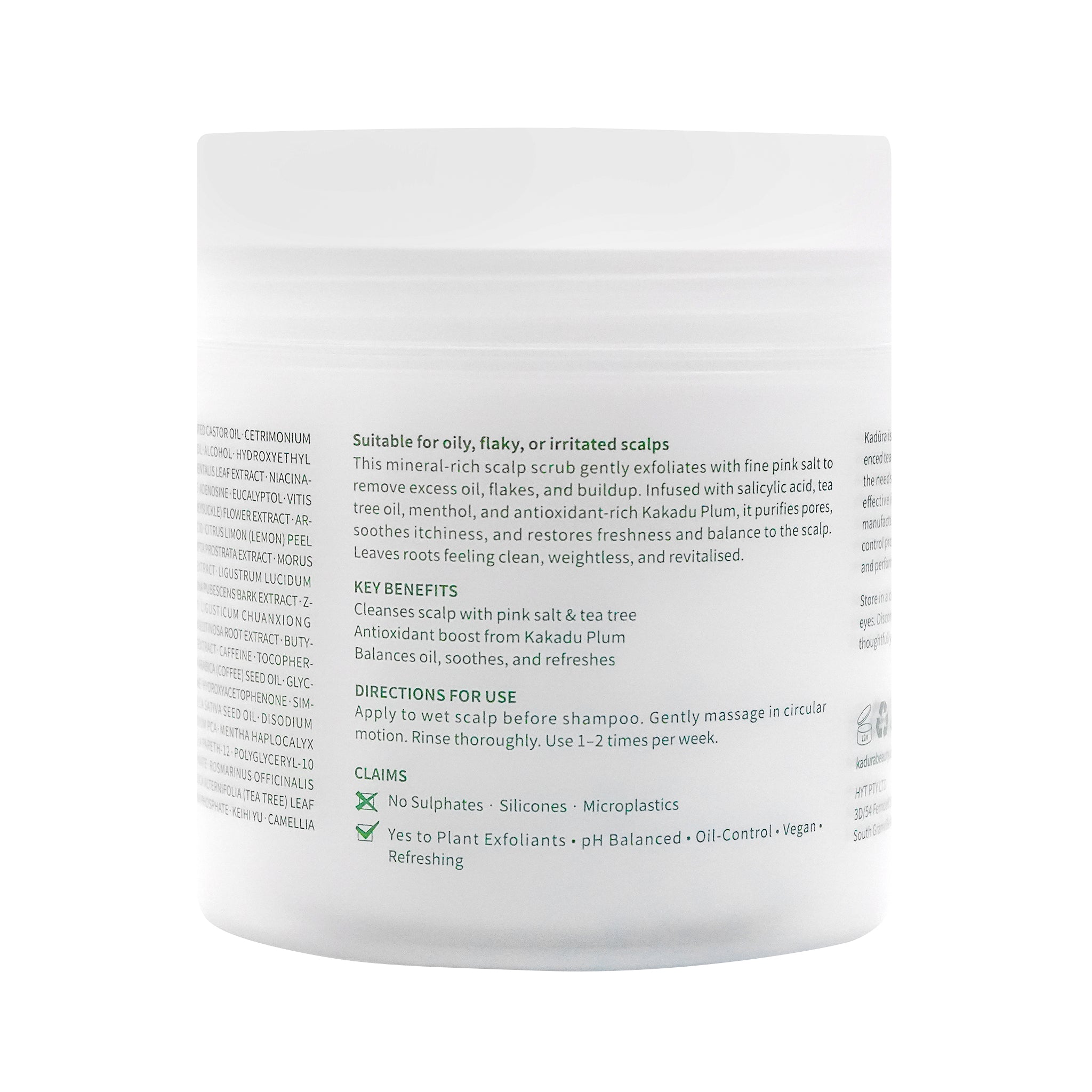 Deep Purifying Scalp Scrub with Pink Sea Salt & Kakadu Plum – Oil Control & Refresh | 250ml