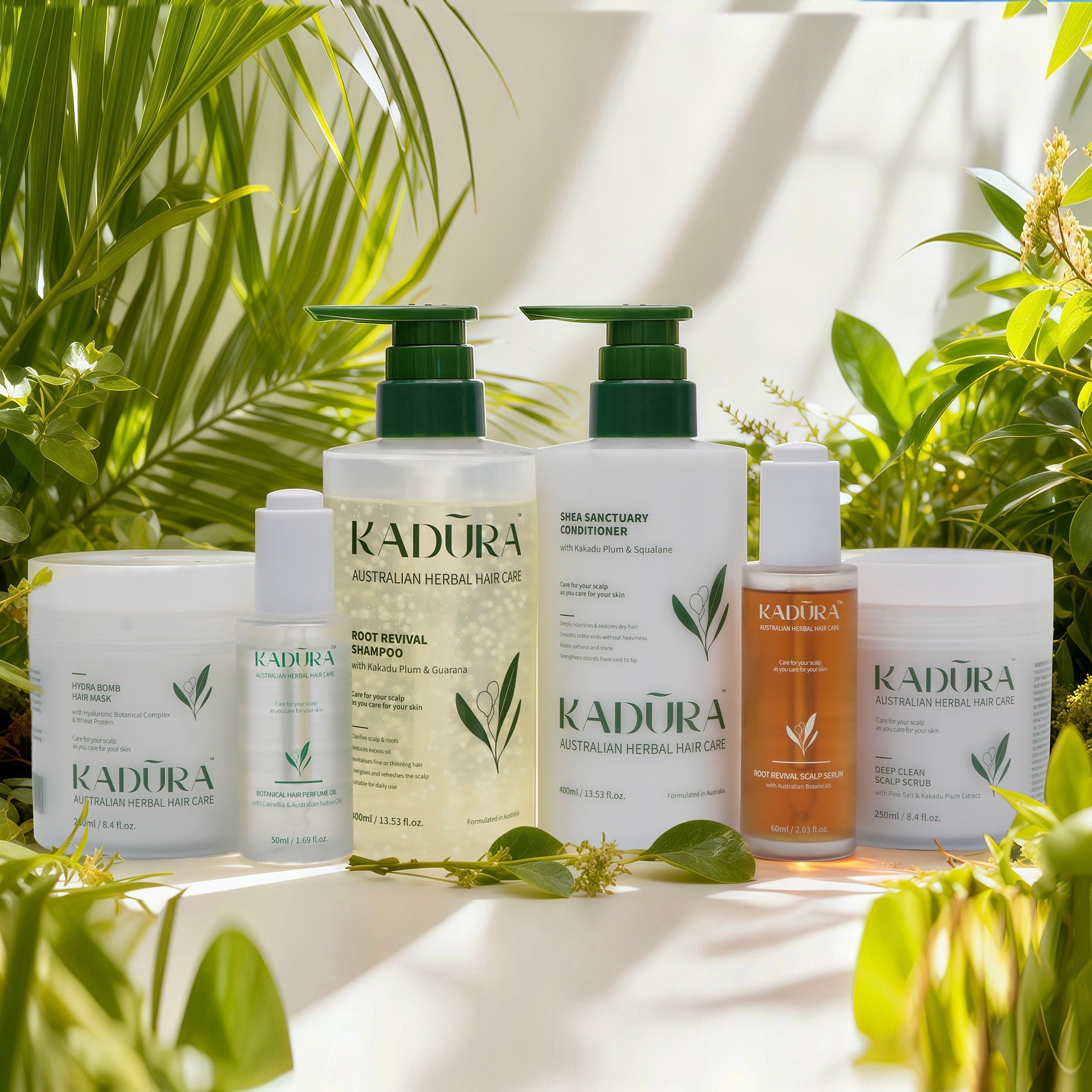 Kadūra Complete Scalp Revival Collection | Full Botanical Haircare Routine