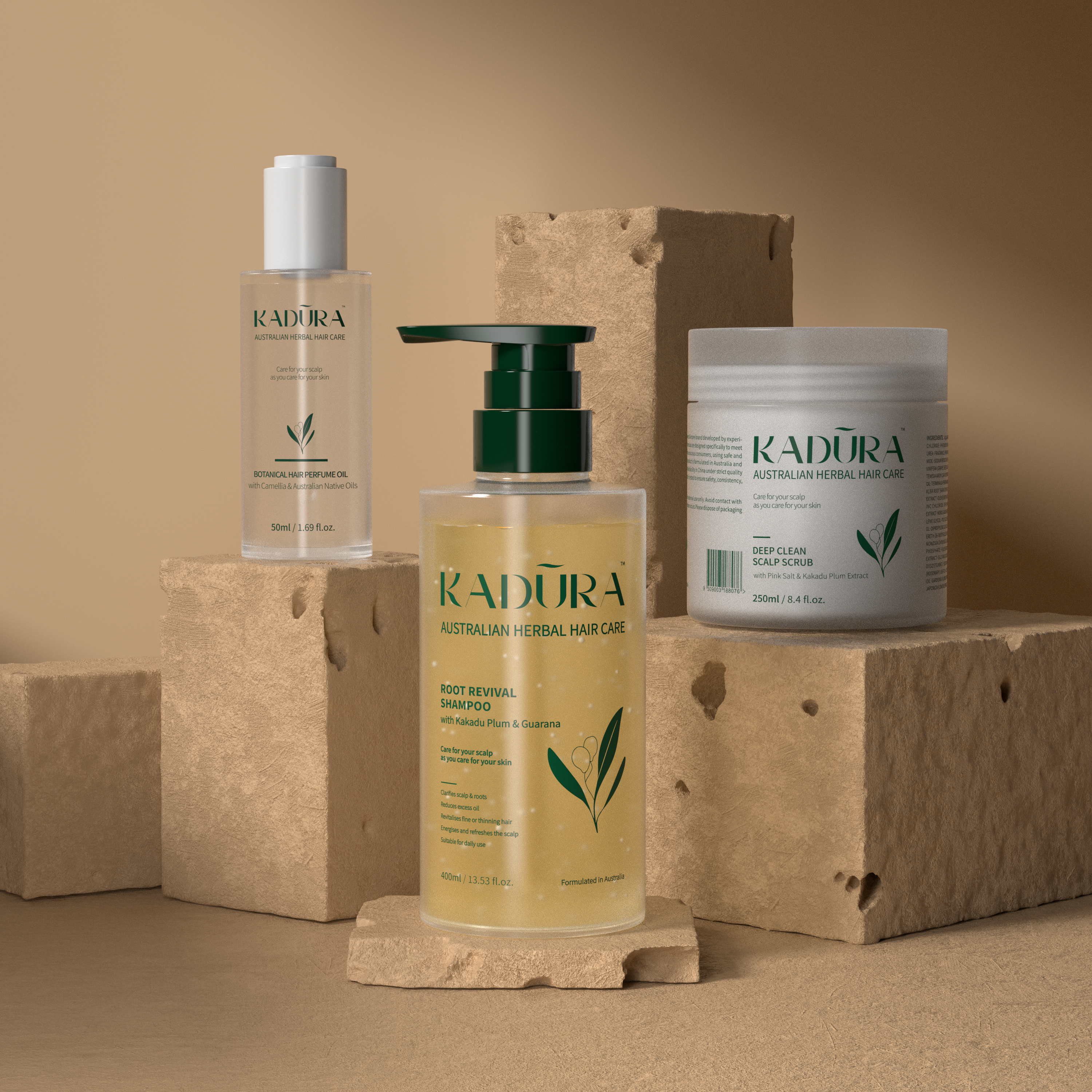 Kadūra PureBalance Trio for Oily Scalp Oily Hair