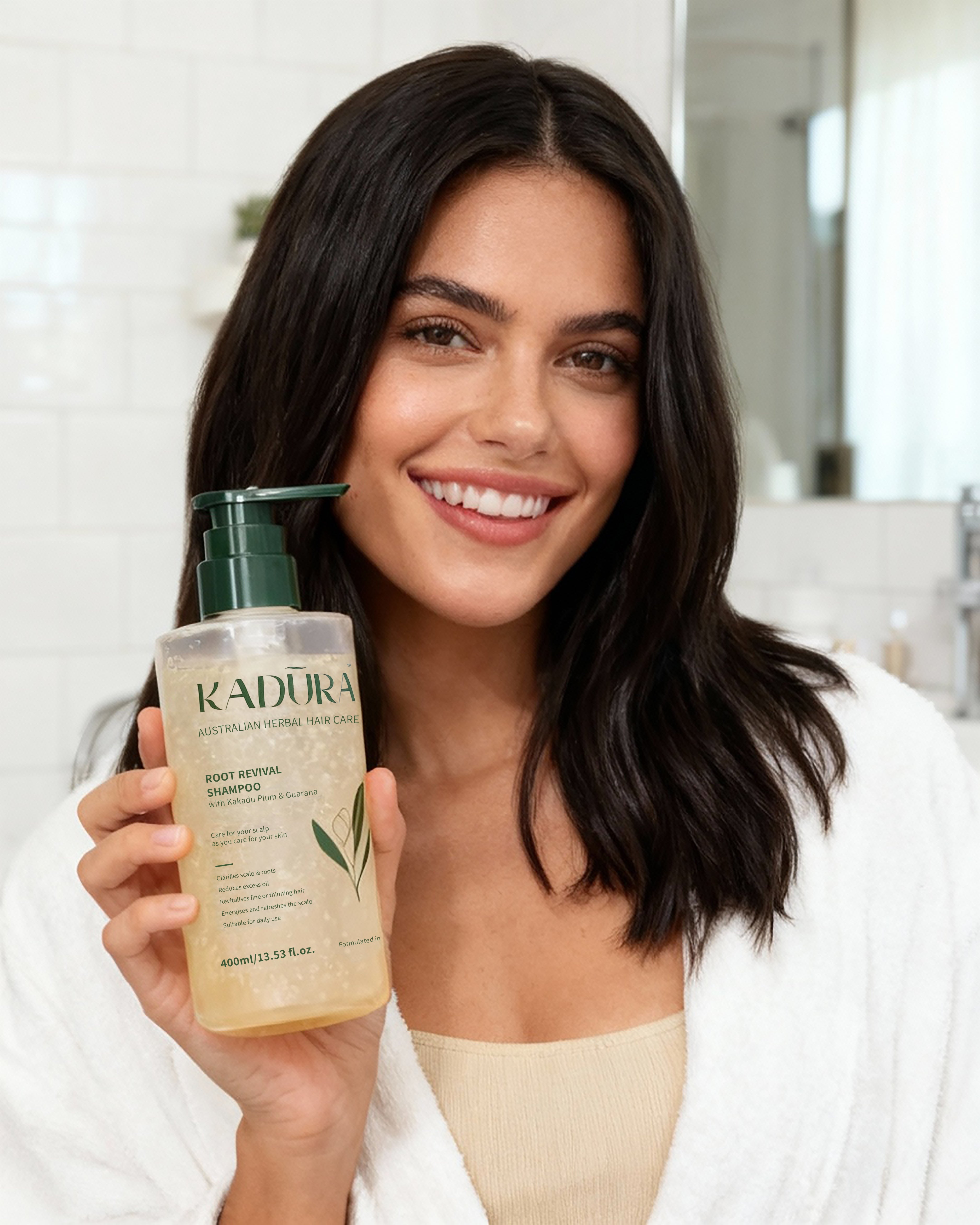 Root Revival Shampoo with Kakadu Plum & Guarana – Clarifying & Energising | 400ml