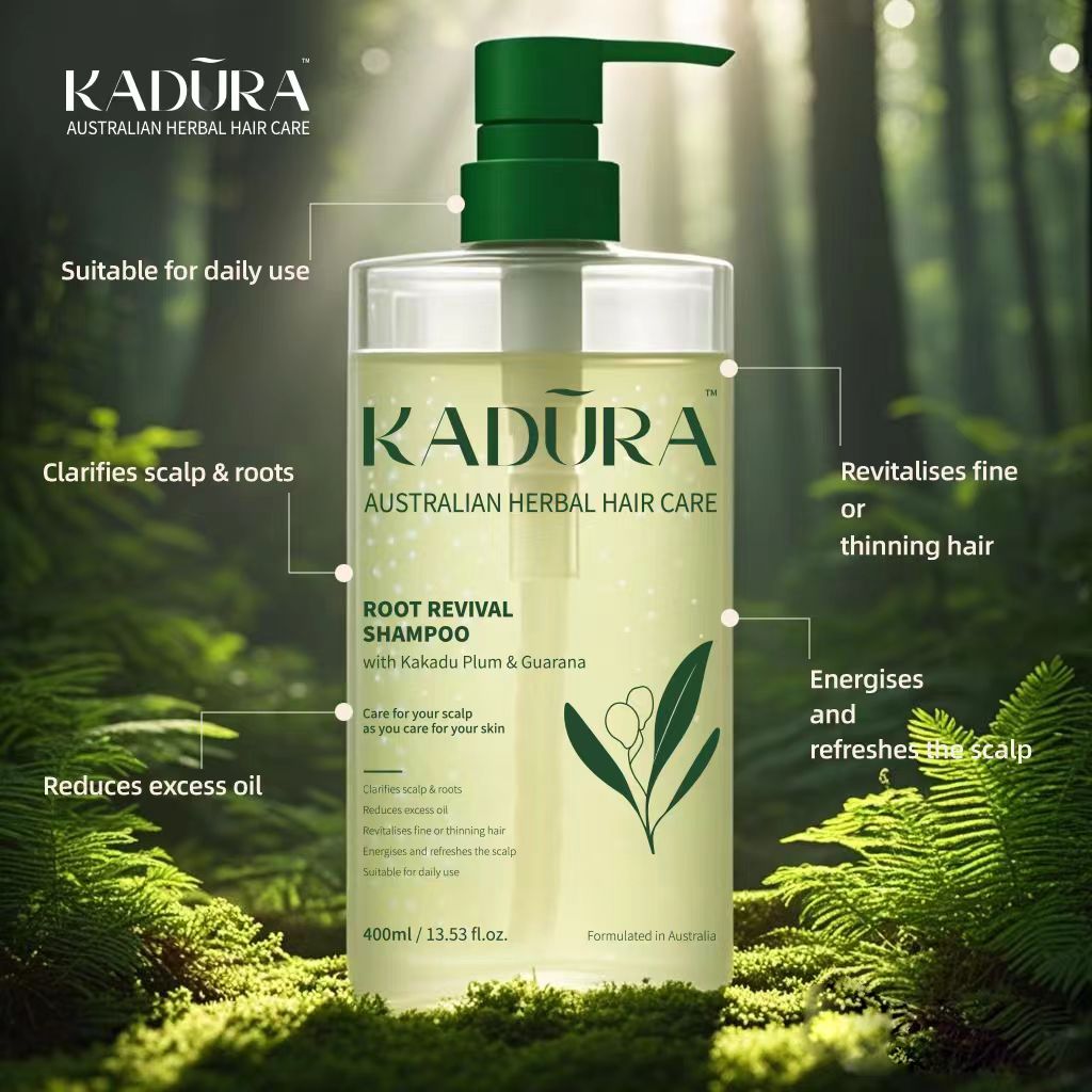 Root Revival Shampoo with Kakadu Plum & Guarana – Clarifying & Energising | 400ml