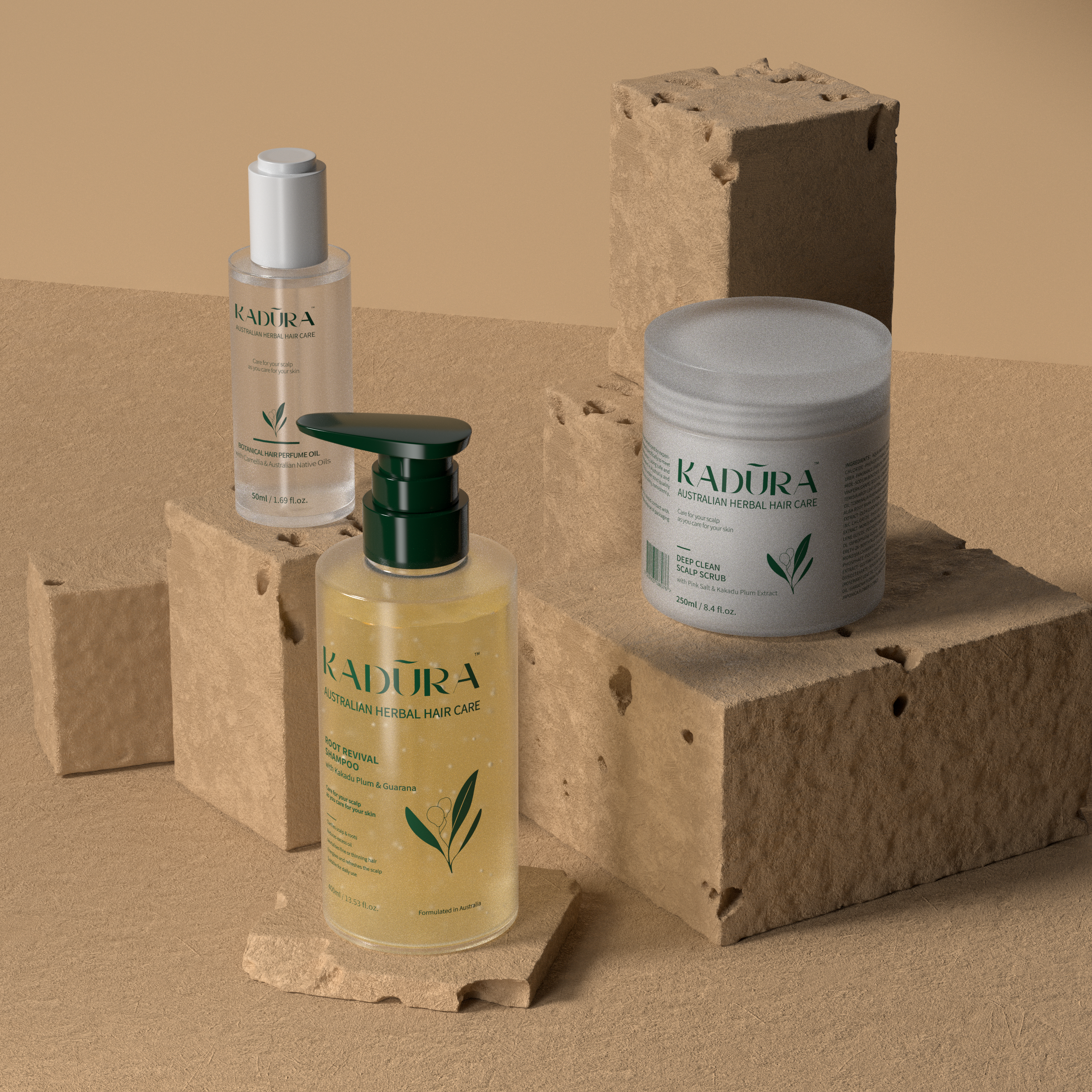 Kadūra PureBalance Trio for Oily Scalp Oily Hair
