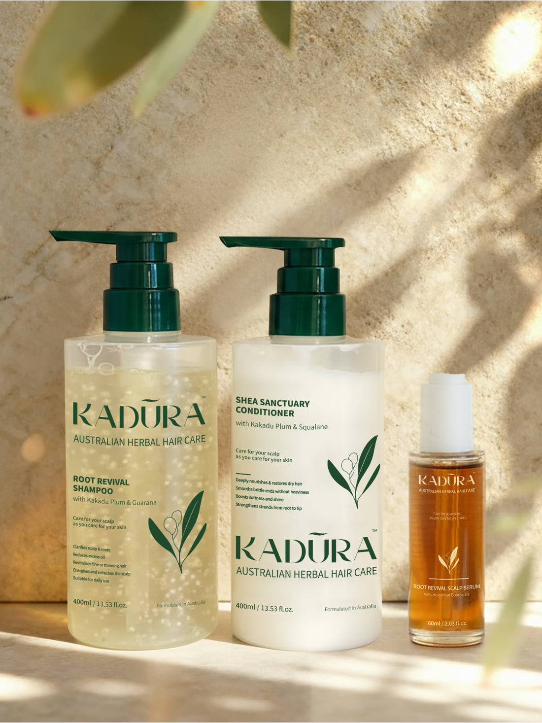 Kadūra Root Revival Essentials | Scalp Care &amp; Hair Growth Set