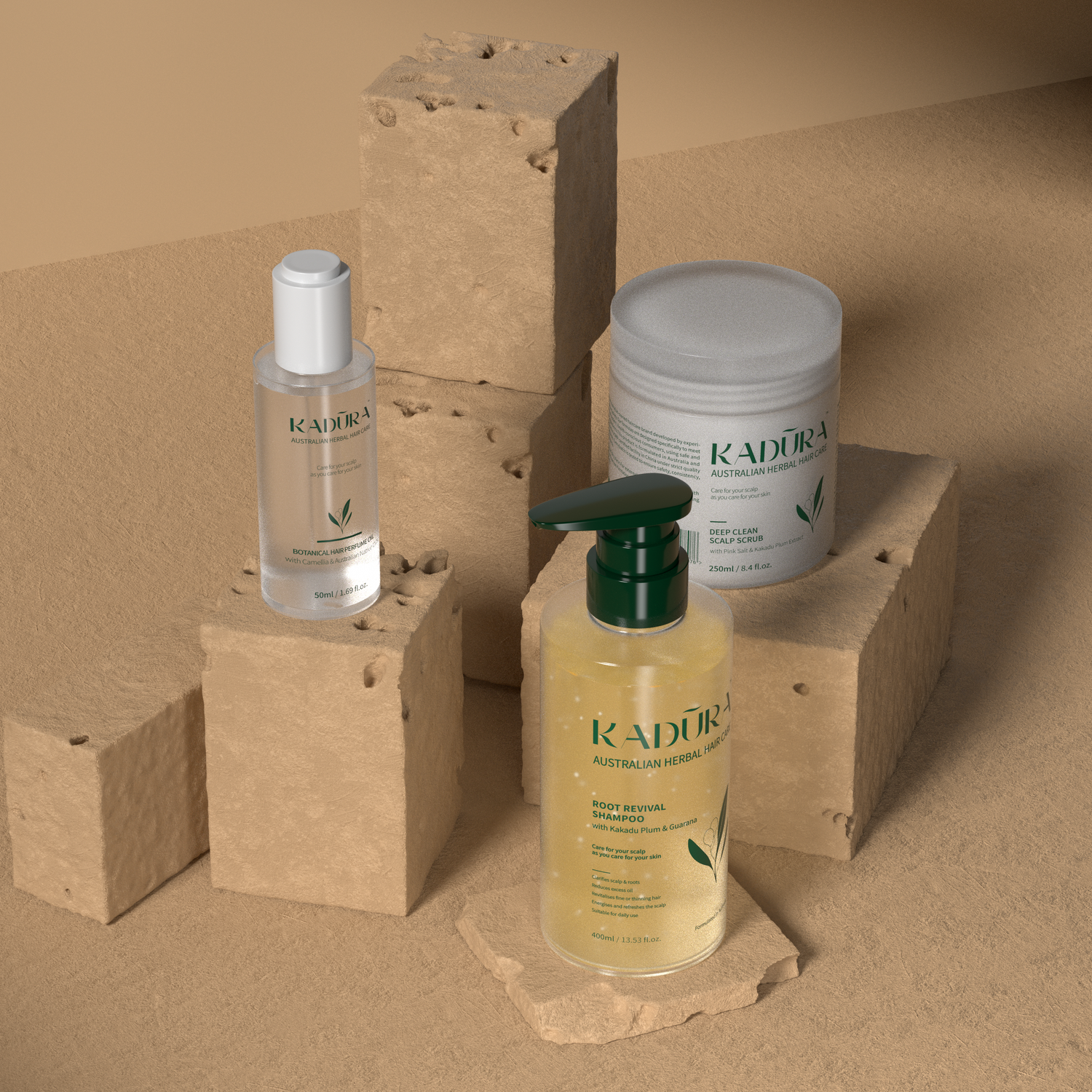 Kadūra PureBalance Trio for Oily Scalp Oily Hair