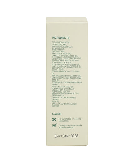 Botanical Hair Perfume Oil with Camellia &amp; Australian Native Oils – Shine, Frizz Control | 50ml