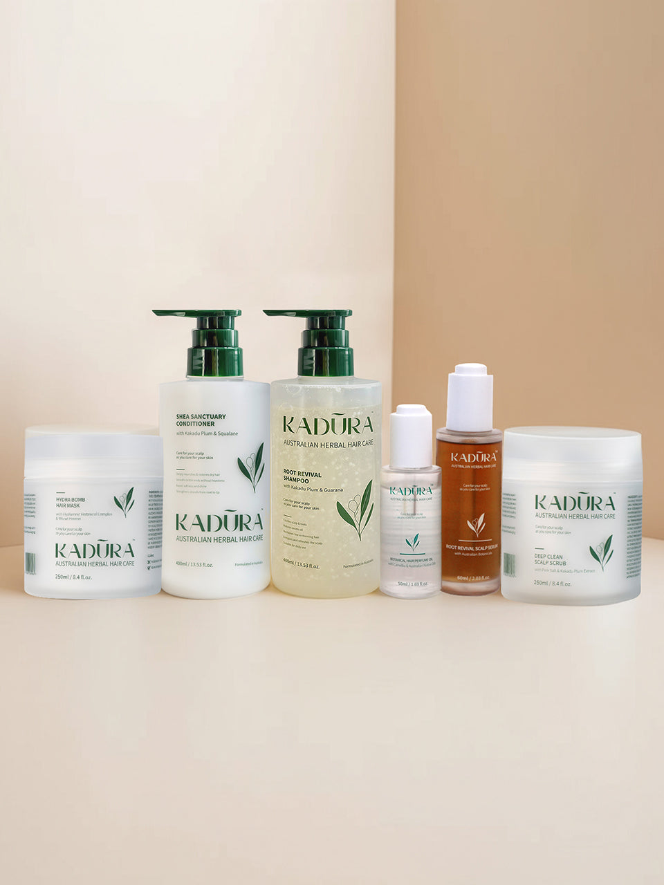 Kadūra Complete Scalp Revival Collection | Full Botanical Haircare Routine
