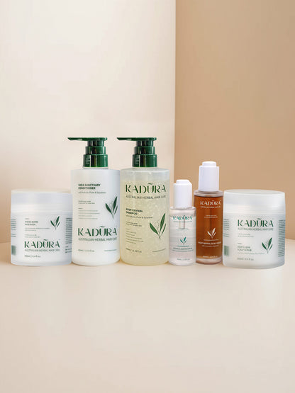 Kadūra Complete Scalp Revival Collection | Full Botanical Haircare Routine