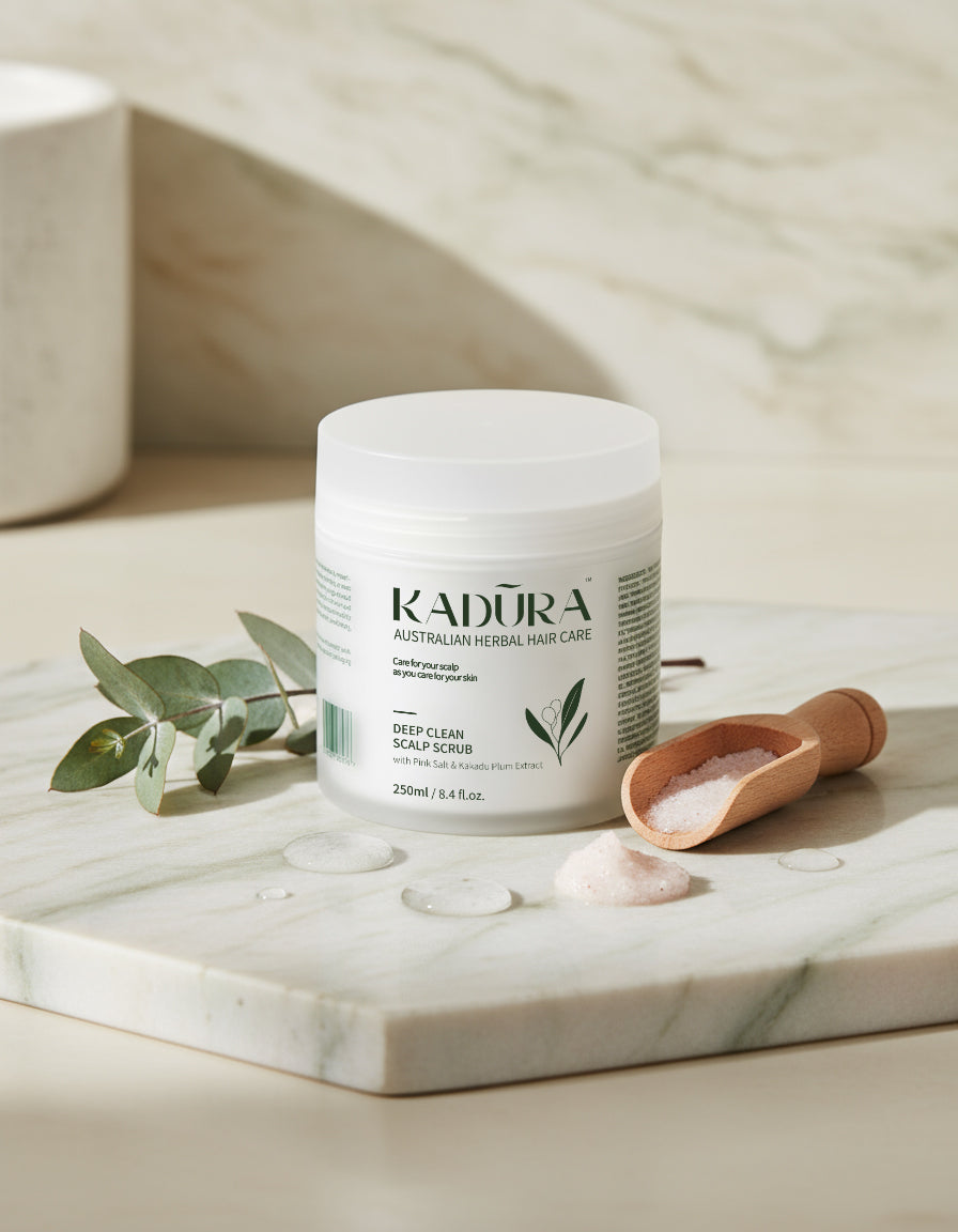 Deep Purifying Scalp Scrub with Pink Sea Salt &amp; Kakadu Plum – Oil Control &amp; Refresh | 250ml