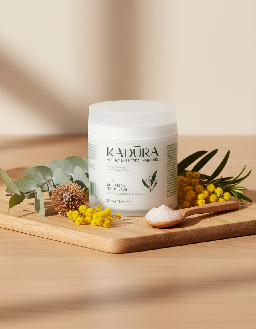 Deep Purifying Scalp Scrub with Pink Sea Salt &amp; Kakadu Plum – Oil Control &amp; Refresh | 250ml