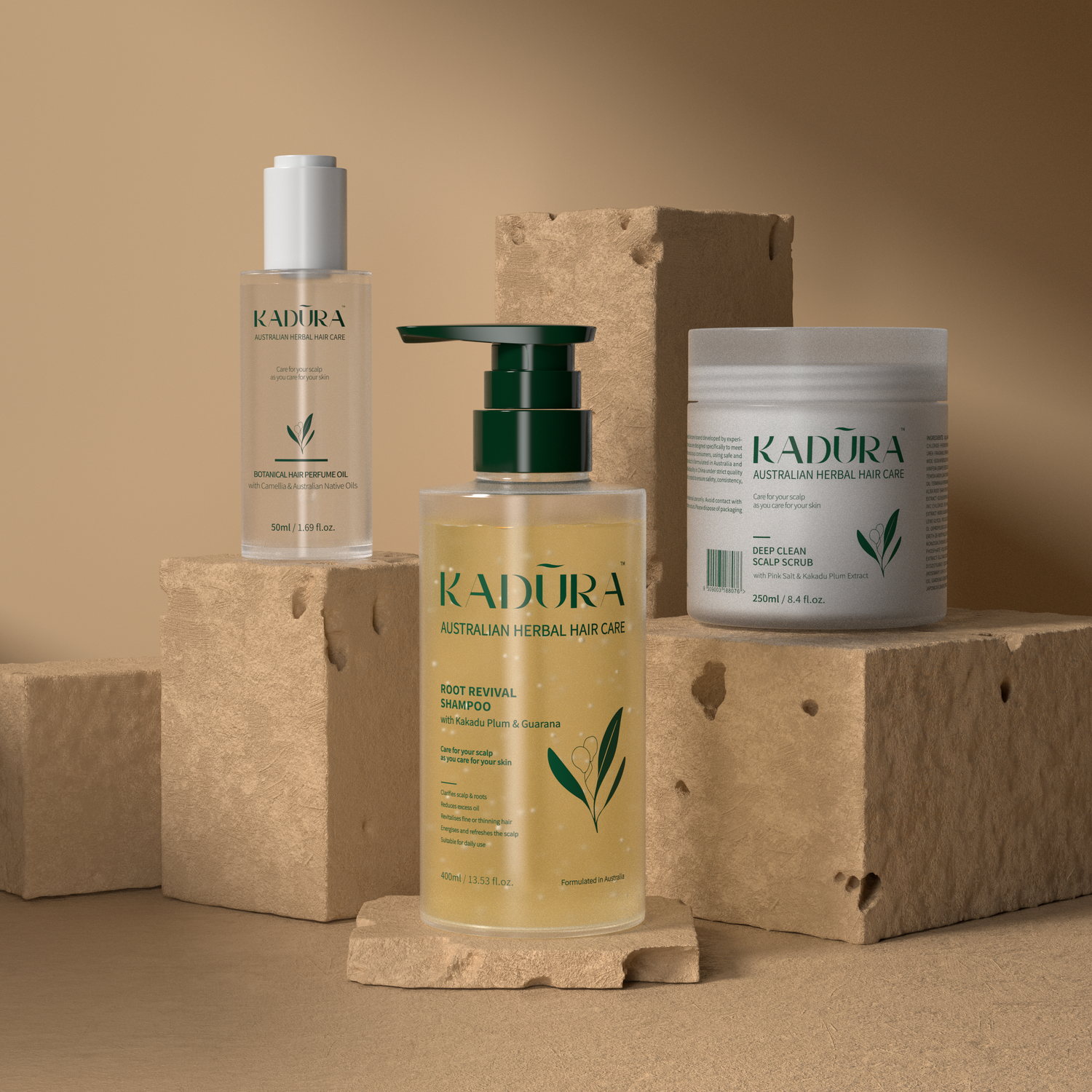 Kadūra PureBalance Trio for Oily Scalp Oily Hair