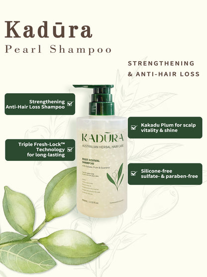 Root Revival Shampoo with Kakadu Plum &amp; Guarana – Clarifying &amp; Energising | 400ml
