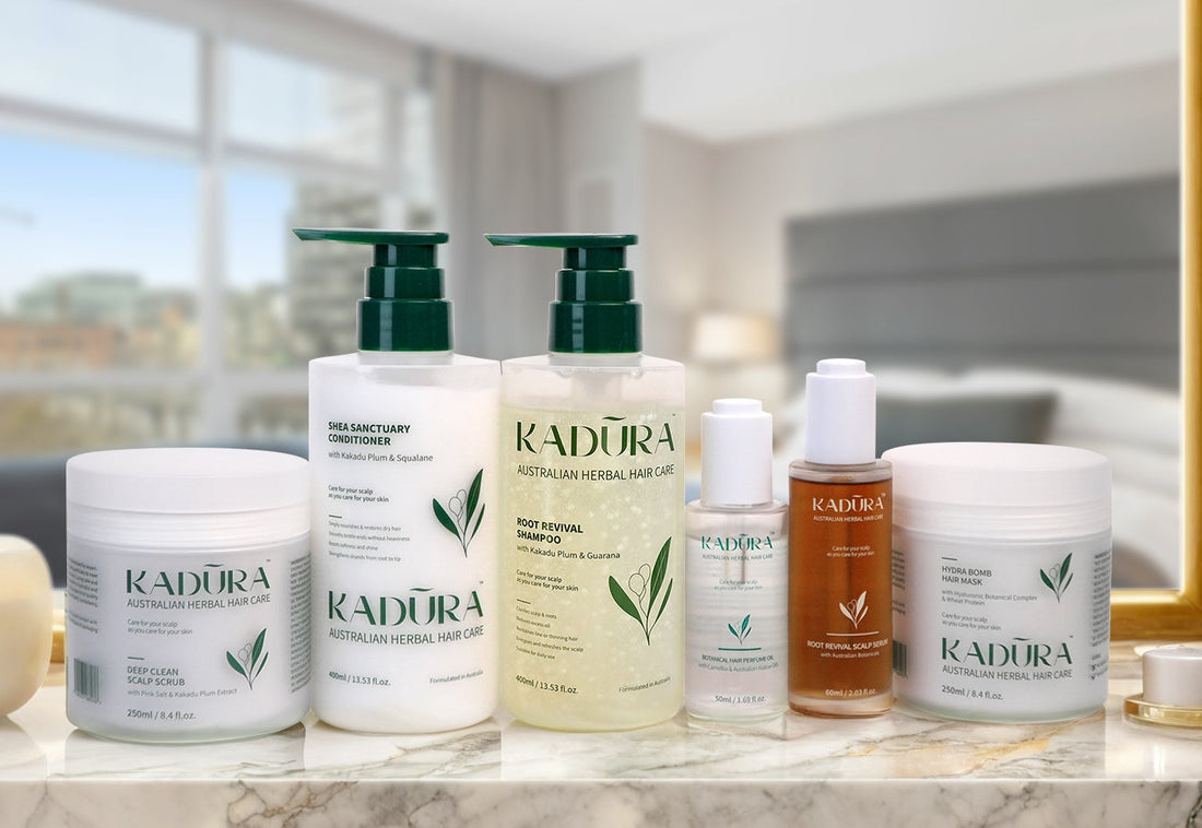 Kadūra Complete Scalp Revival Collection | Full Botanical Haircare Routine