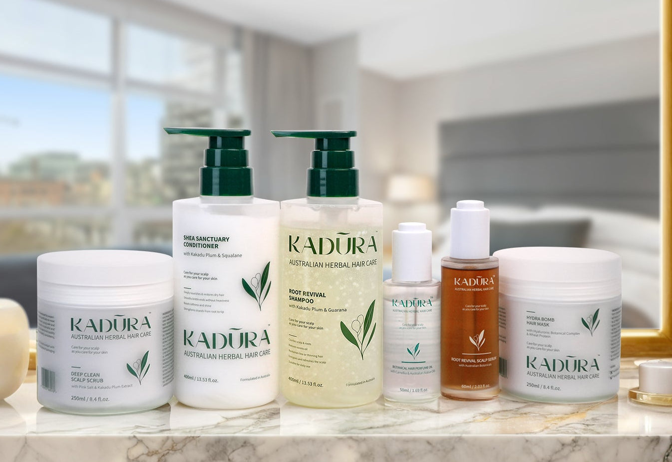 Kadūra Complete Scalp Revival Collection | Full Botanical Haircare Routine