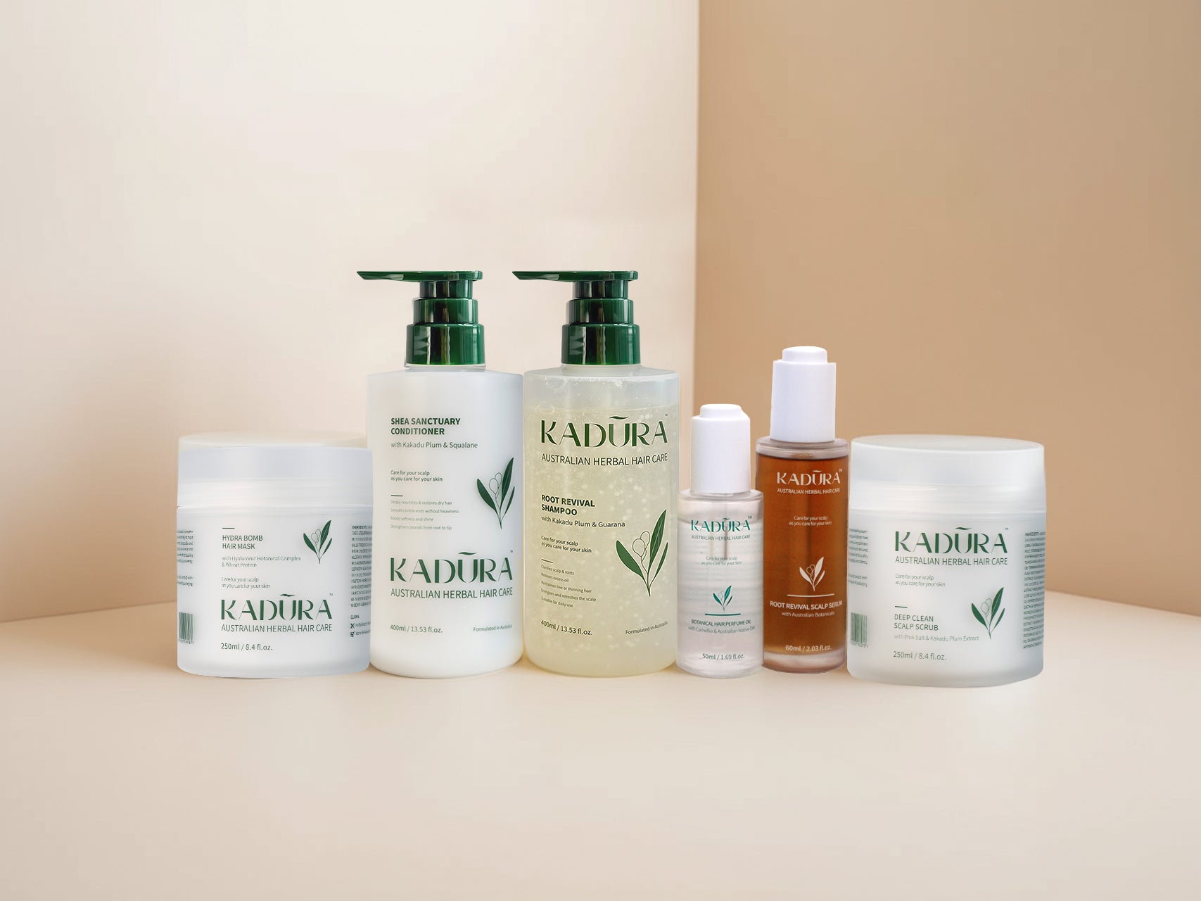 Kadūra Complete Scalp Revival Collection | Full Botanical Haircare Routine