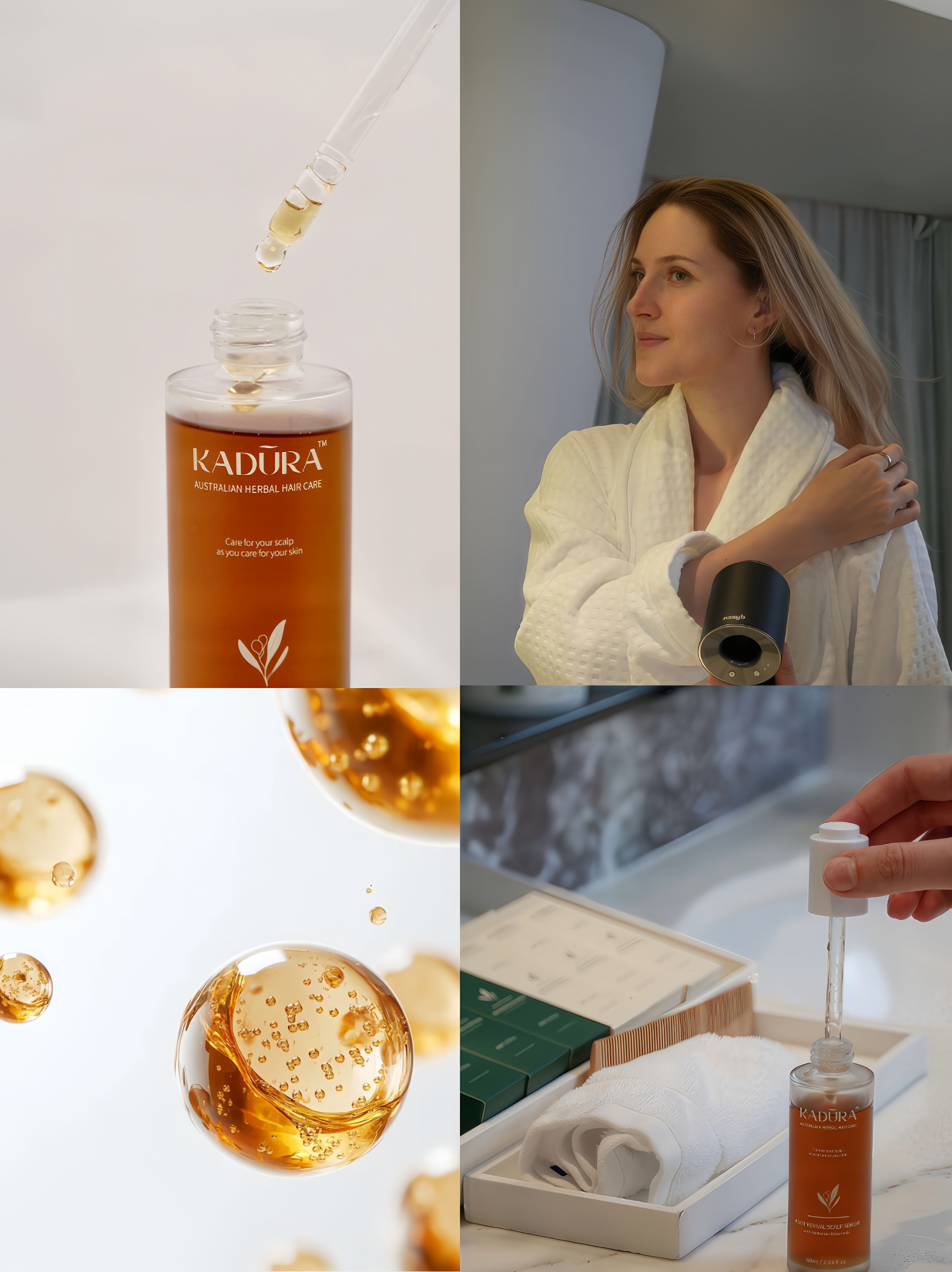 Kadūra Root Revival Essentials | Scalp Care &amp; Hair Growth Set