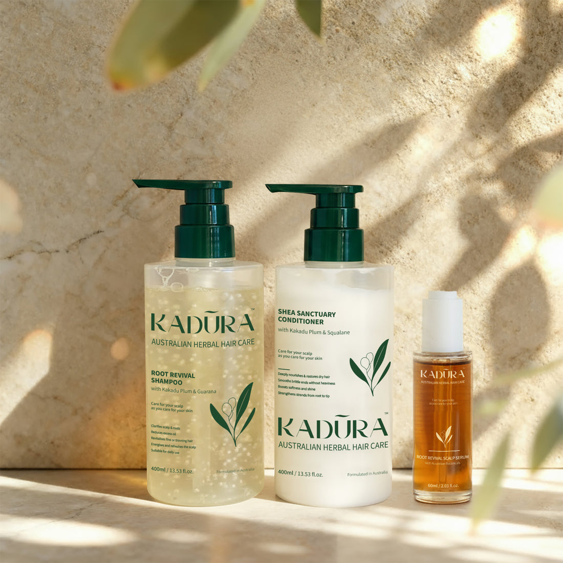 Kadūra Root Revival Essentials | Scalp Care &amp; Hair Growth Set