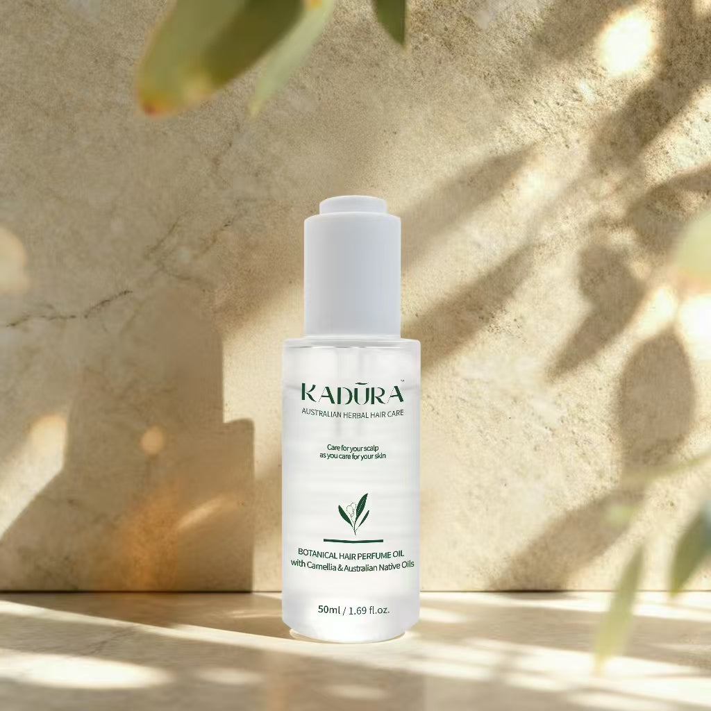 Botanical Hair Perfume Oil with Camellia &amp; Australian Native Oils – Shine, Frizz Control | 50ml