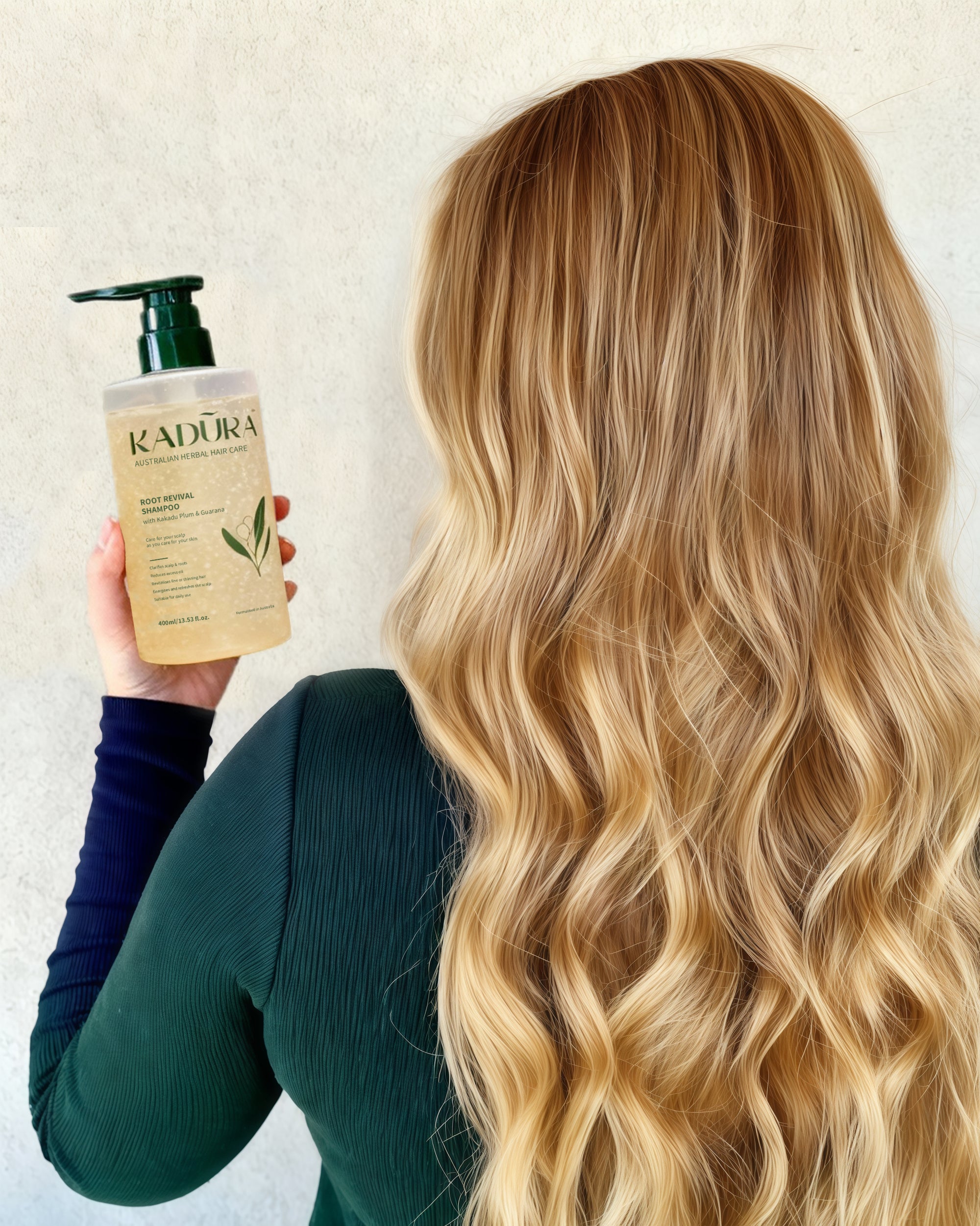 Kadūra Fresh Roots Shampoo-Scalp Reset for Oily &amp; Flat Hair | 400ml