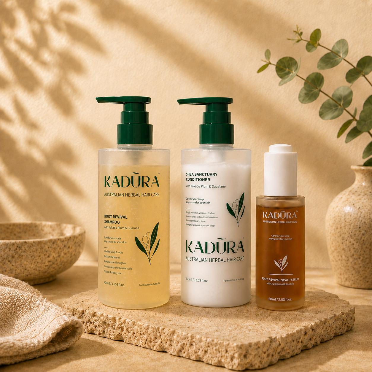 Kadūra RootRevive Trio for Hair Fall