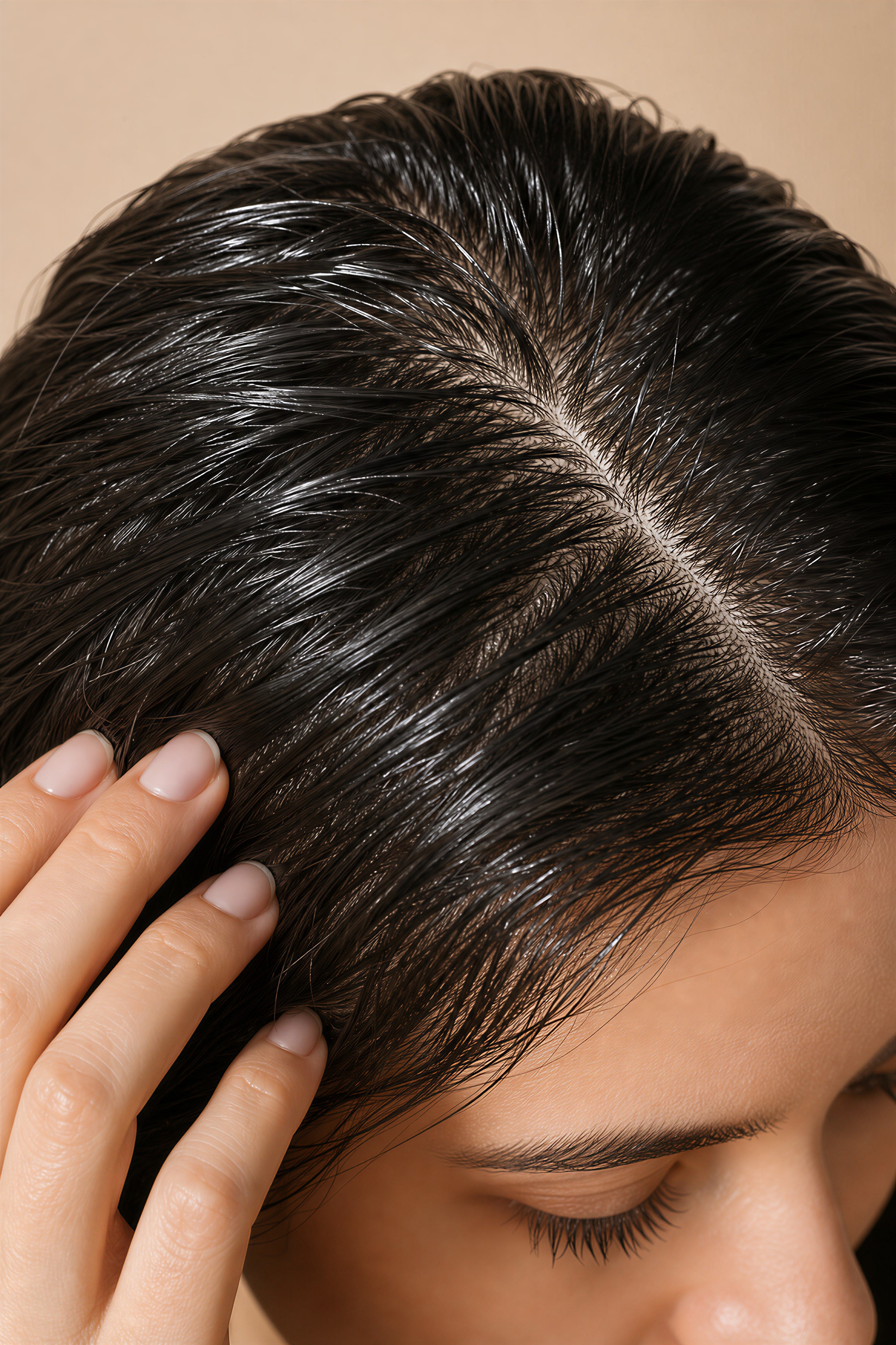 Oily scalp and oily hair routine for fresh, balanced roots by Kadūra Beauty